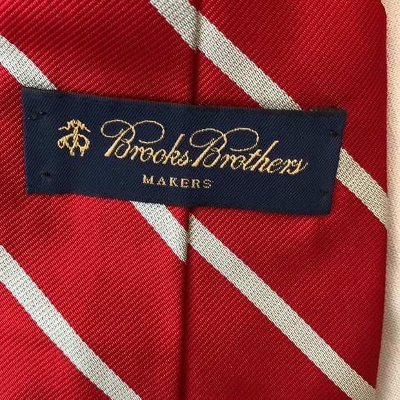NWT Brooks Brothers Tie made in USA - Picture 5 of 5